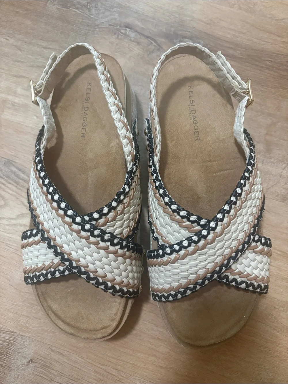 Kelsi Dagger Brooklyn Pace Raffia Platform Sandals - Anthropologie 9.5